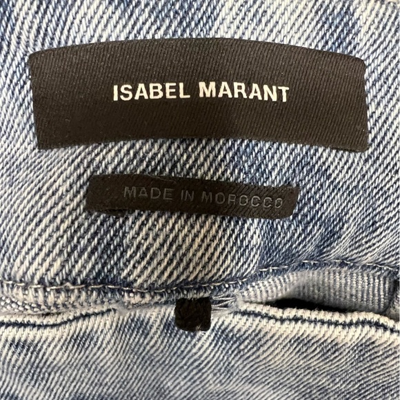 Isabel Marant Nanouli Acid Wash Stirrup Jeans Size 38 - Picture 9 of 11